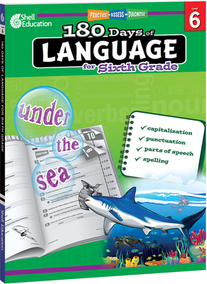 180 Days of Language for Sixth Grade (180 Days of Practice) Cover Image