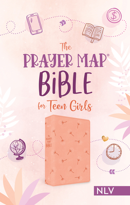 The Prayer Map Bible for Teen Girls NLV [Coral Dandelions] (Faith Maps) Cover Image