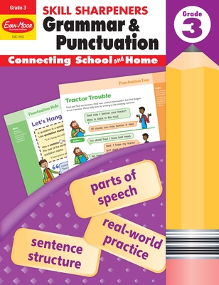 Skill Sharpeners: Grammar & Punctuation, Grade 3 Workbook By Evan-Moor Corporation Cover Image
