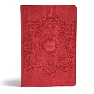 CSB Essential Teen Study Bible, Red Flower Cork LeatherTouch By B&H Kids Editorial Staff, CSB Bibles by Holman Cover Image