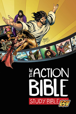 The Action Bible Study Bible ESV (Hardcover) By David C Cook, Catherine DeVries (Editor), Sergio Cariello (Illustrator) Cover Image