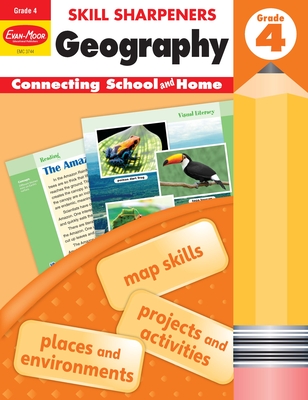 Skill Sharpeners: Geography, Grade 4 Workbook Cover Image