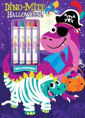 Dino-Mite Halloween: Colortivity with Big Crayons and Stickers cover