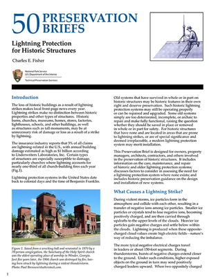 Lightning Protection for Historic Structures By Charles E. Fisher, National Park Service (U.S.) (Editor) Cover Image