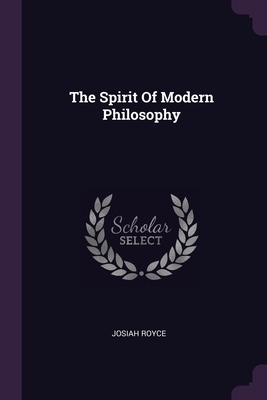 The Spirit Of Modern Philosophy Cover Image