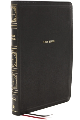 Nkjv, Thinline Bible, Giant Print, Leathersoft, Black, Thumb Indexed, Red Letter Edition, Comfort Print: Holy Bible, New King James Version By Thomas Nelson Cover Image