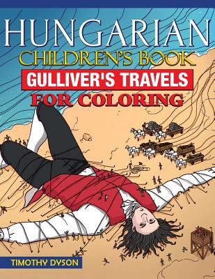 Hungarian Children's Book: Gulliver's Travels for Coloring Cover Image