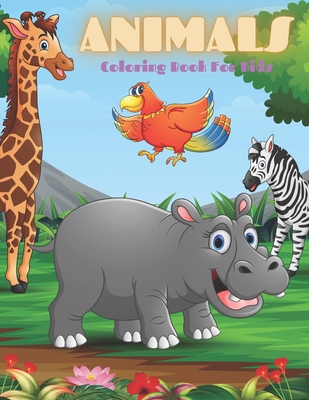 ANIMALS - Coloring Book For Kids: Sea Animals, Farm Animals, Jungle Animals, Woodland Animals and Circus Animals By Kathleen Shannon Cover Image