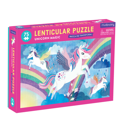 Unicorn Magic 75 Piece Lenticular Puzzle By Mudpuppy,, Rebecca Jones (Illustrator) Cover Image