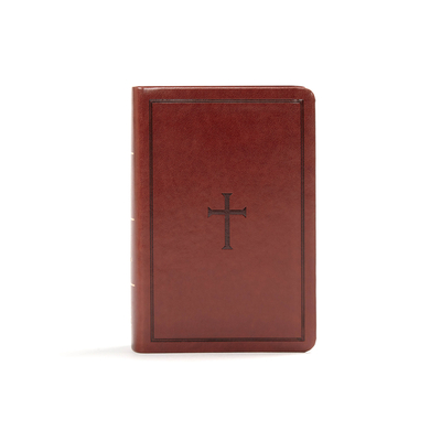 KJV Large Print Compact Reference Bible, Brown LeatherTouch Cover Image