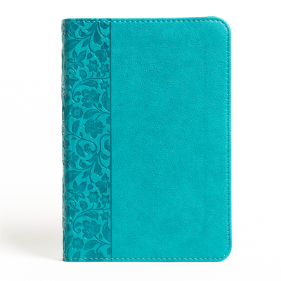 NASB Large Print Compact Reference Bible, Teal Leathertouch By Holman Bible Publishers Cover Image