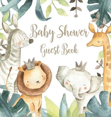 Safari Baby Shower Guest Book (Hardcover) By Lulu and Bell Cover Image