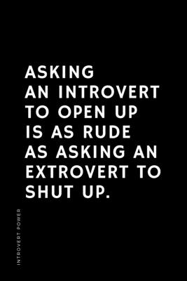 Cover for INTROVERT POWER Asking an introvert to open up is as rude as asking an extrovert to shut up: The secret strengths of INFJ personality Dot Grid Composi