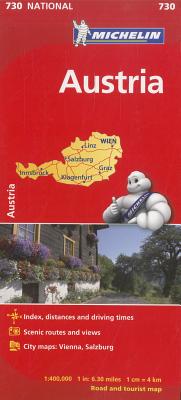 Michelin Austria Road and Tourist Map (Maps/Country (Michelin)) Cover Image