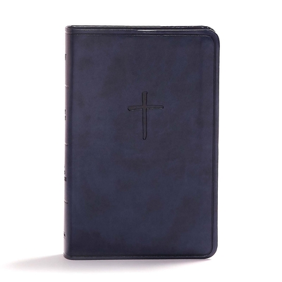 CSB Compact Bible, Navy LeatherTouch, Value Edition Cover Image