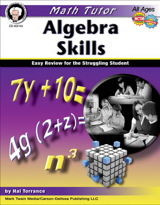 Math Tutor: Algebra, Ages 11 - 14: Easy Review for the Struggling Student Cover Image