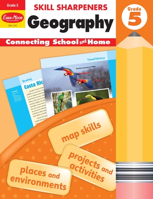 Skill Sharpeners: Geography, Grade 5 Workbook Cover Image
