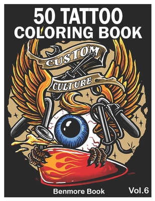 Adult Coloring Book Tattoo Design For Women (Paperback)