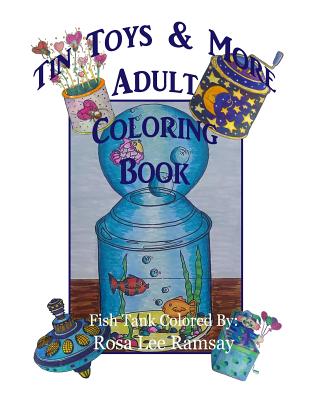 Tin Toys & More Adult Coloring Book Cover Image