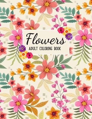 Watercolor Coloring Book - Adult Coloring Book Flowers