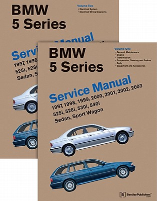 BMW 5 Series 2 Vol (E39 Service Manual: 1997, 1998, 1999, 2000, 2001, 2002, 2003: 525i, 528i, 530i, 540i, Sedan, Sport Wagon Cover Image
