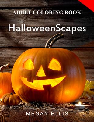 Adult Coloring Book: Halloweenscapes Cover Image