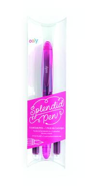 Splendid Fountain Pen - Pink (4 PC Set) By Ooly (Created by) Cover Image
