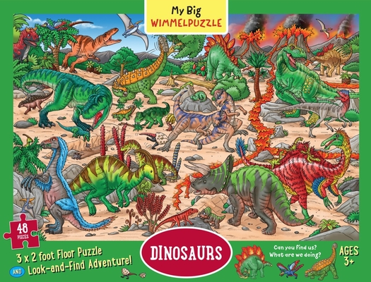 My Big Wimmelpuzzle—Dinosaurs Floor Puzzle, 48-Piece By Max Walther Cover Image