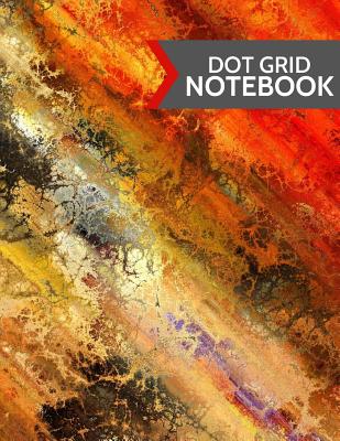 Dot Grid Notebook: Modern Colorful Abstract Design: Paperback 120 Page, (Large 8.5 X 11) Cover Image