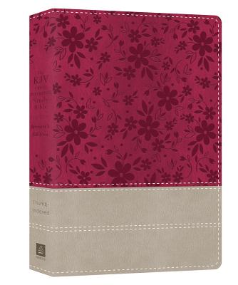 The KJV Cross Reference Study Bible Women's Edition Indexed [Floral Berry] By Compiled by Barbour Staff, Christopher D. Hudson Cover Image