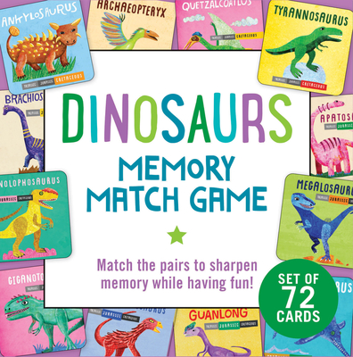 Dinosaurs Memory Match Game (Set of 72 Cards) Cover Image