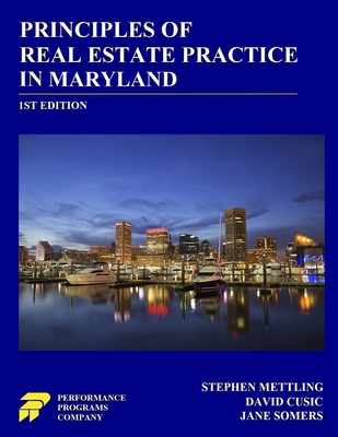 Principles of Real Estate Practice in Maryland: 1st Edition Cover Image