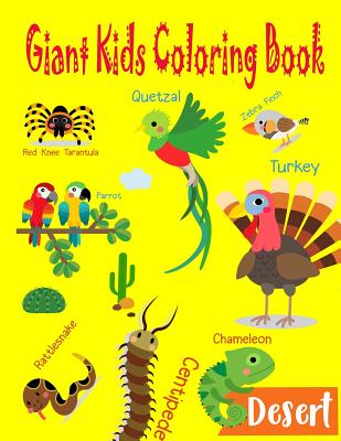 Giant Kids Coloring Book: Jumbo Animal with Name Kids Coloring Book Size 8.5*11 Inch. for Kids 2-4, 4-8 By Rebecca Jones Cover Image