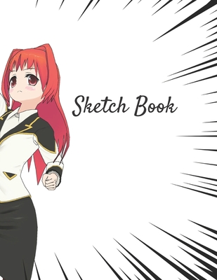 Sketch Book: Manga Themed Personalized Artist Sketchbook For Drawing and Creative Doodling By Adidas Wilson Cover Image
