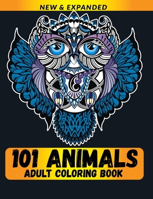 101 Animals Adult Coloring Book: Stress Relieving Animals Designs