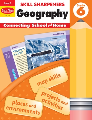 Skill Sharpeners: Geography, Grade 6 Workbook Cover Image