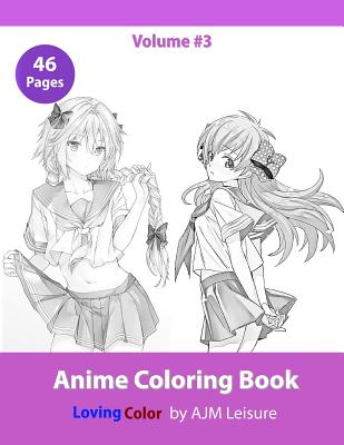 Anime Coloring Book #3: Adult Coloring Book with Anime Drawings (Paperback)  | Hooked