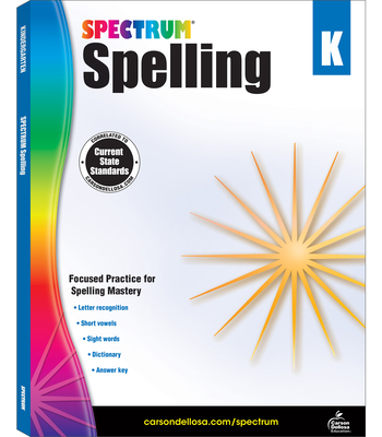 Spectrum Spelling, Grade K: Volume 27 Cover Image