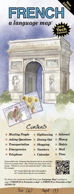 French a Language Map: Quick Reference Phrase Guide for Beginning and Advanced Use. Words and Phrases in English, French, and Phonetics for E By Kristine K. Kershul Cover Image