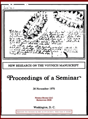 New Research on the Voynich Manuscript: Proceedings of a Seminar Cover Image