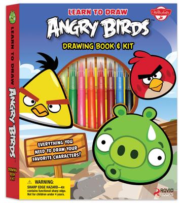 Learn to Draw Angry Birds [With Protractor and Double-Sided Colored Pencils and Eraser and Sharpener and Marker and Paper] Cover Image