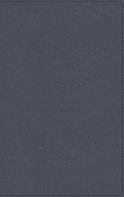 Nbla Biblia de Estudio Macarthur, Piel Genuina, Azul Pizarra, Interior a DOS Colores By John F. MacArthur (Editor), Vida Cover Image