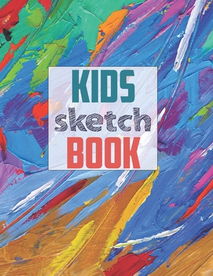 Large Sketchbook: Big Abstract Paint Doodling, Skething Book (Hardcover)