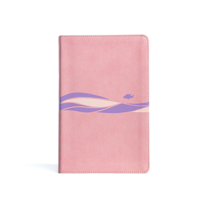 CSB Easy-for-Me Bible for Early Readers, Coral Pink LeatherTouch Cover Image