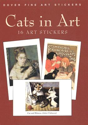 Cats in Art: 16 Art Stickers Cover Image