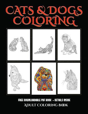 adult coloring book cats and dogs advanced coloring