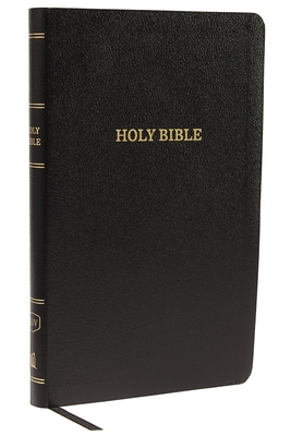 KJV, Thinline Reference Bible, Leather-Look, Black, Red Letter Edition By Thomas Nelson Cover Image