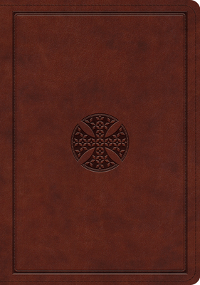 ESV Journaling Bible, Interleaved Edition (Trutone, Mahogany, Mosaic Cross Design)  Cover Image