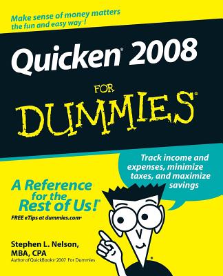 Quicken 2008 for Dummies By Stephen L. Nelson Cover Image
