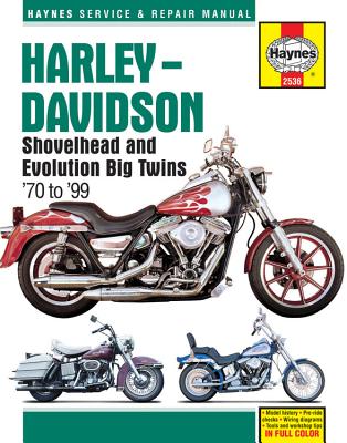 Harley-Davidson Shovelhead and Evolution Big Twins '70 to '99 (Haynes Service & Repair Manual) By Tom Schauwecker Cover Image